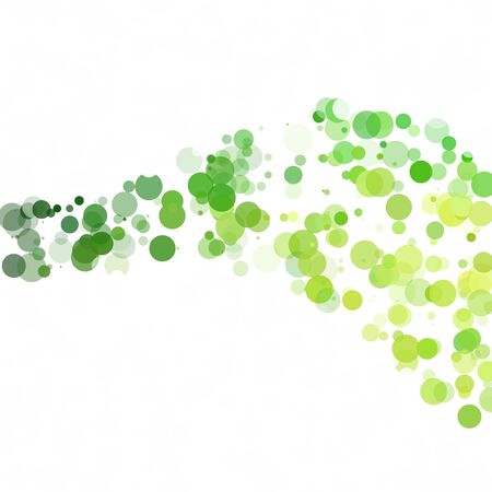 Bubbles Circle Dots Unique Green Bright Vector Backgroundのイラスト素材