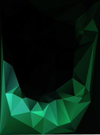 Green Polygonal Mosaic Background, Creative Design Templatesのイラスト素材