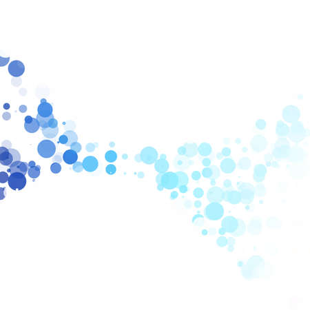 Bubbles Circle Dots Unique Blue Bright Vector Backgroundのイラスト素材