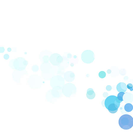 Bubbles Circle Dots Unique Blue Bright Vector Backgroundのイラスト素材