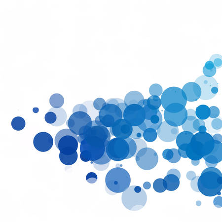 Bubbles Circle Dots Unique Blue Bright Vector Backgroundのイラスト素材