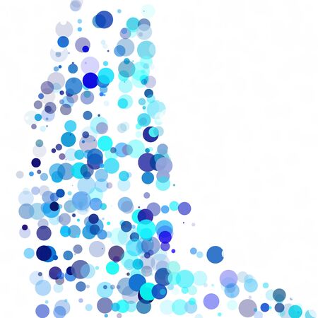 Bubbles Circle Dots Unique Blue Bright Vector Backgroundのイラスト素材