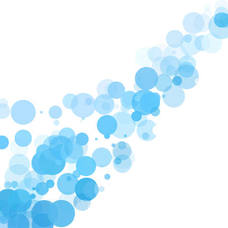 Bubbles Circle Dots Unique Blue Bright Vector Backgroundのイラスト素材