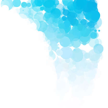 Bubbles Circle Dots Unique Blue Bright Vector Backgroundのイラスト素材