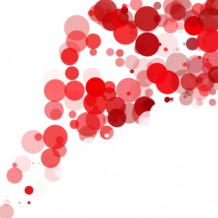 Bubbles Unique Red Bright Vector Backgroundのイラスト素材
