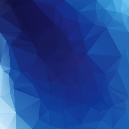 Blue Polygonal Mosaic Background, Creative Design Templates