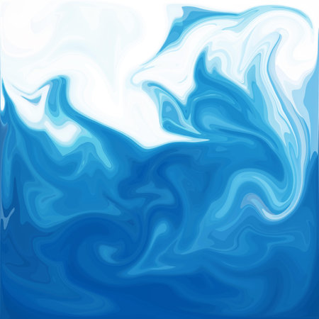Blue Digital Acrylic Color Swirl Or Similar Marble Twist Texture Background