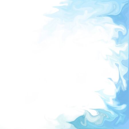Blue Digital Acrylic Color Swirl Or Similar Marble Twist Texture Backgroundの写真素材