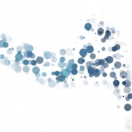 Bubbles Circle Dots Unique Blue Bright Vector Backgroundのイラスト素材