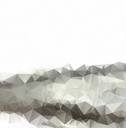 Gray White Polygonal Background, Creative Design Templatesのイラスト素材