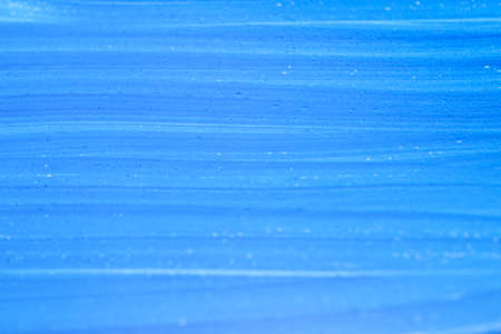 Abstract hand painted blue watercolor splash on white paper background, Creative Design Templatesの写真素材