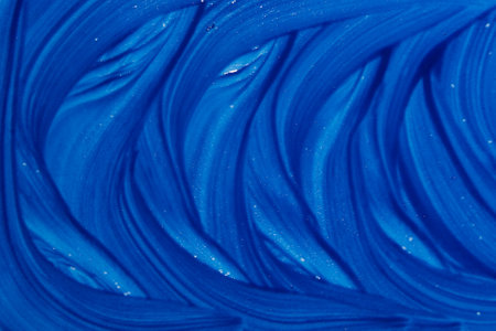 Abstract hand painted blue watercolor splash on white paper background, Creative Design Templatesの写真素材