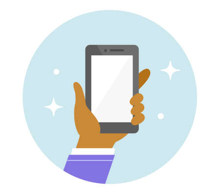 people and smart phone communicationのイラスト素材