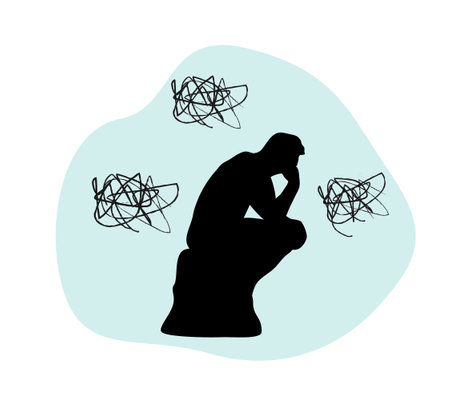 Forgetful person's brain and dementiaのイラスト素材