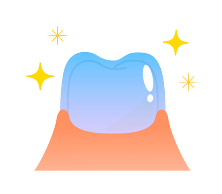 PMTC:Professional Mechanical Tooth Cleaning  Dental Illustrationのイラスト素材