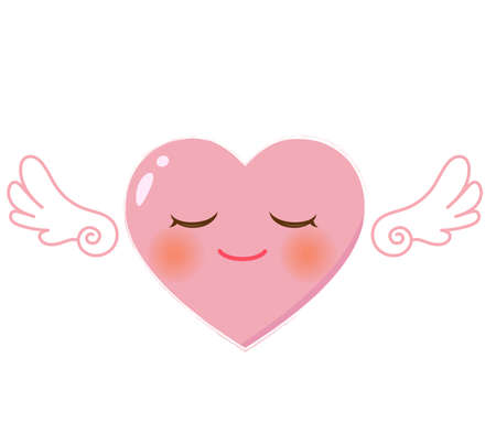 Happy welfare frame illustration of heartのイラスト素材