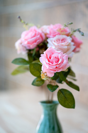 Pink roses bouquetの写真素材