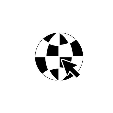 Illustration Vector graphic of globe icon. Fit for world, travel, networking, navigation, logistics etc.のイラスト素材