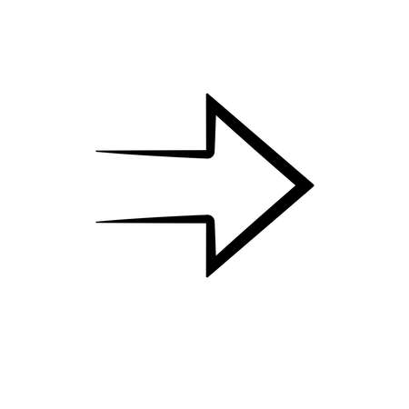 Illustration Vector graphic of arrow icon. Fit for navigation, direction, return etc.のイラスト素材