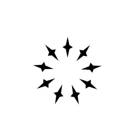 Illustration Vector graphic of round star icon. Fit for rating, award, decoration etc.のイラスト素材