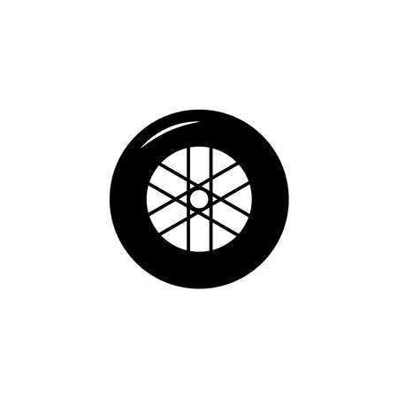 Illustration Vector graphic of wheel tire car icon. Fit for vehicle, automobile, repairing, maintenance, shop etc.のイラスト素材