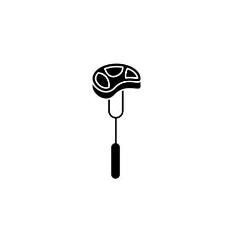 Illustration Vector graphic of meat icon. Fit for steak, barbecue, cooking,のイラスト素材
