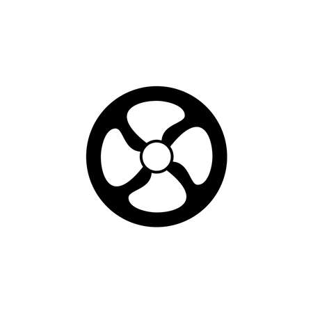 Illustration Vector graphic of fan icon. Fit for airflow, cooling, electricity etc.のイラスト素材