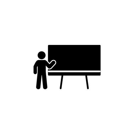 Illustration Vector graphic of blackboard icon. Fit for classroom, study, learning, teaching, lesson etc.のイラスト素材