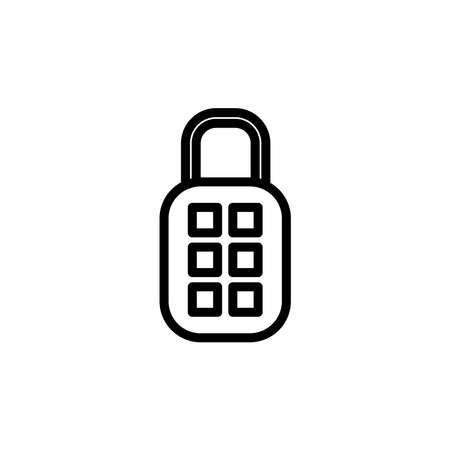 Illustration Vector graphic of padlock icon. Fit for key, safe, password, protection, secure, code etc.のイラスト素材