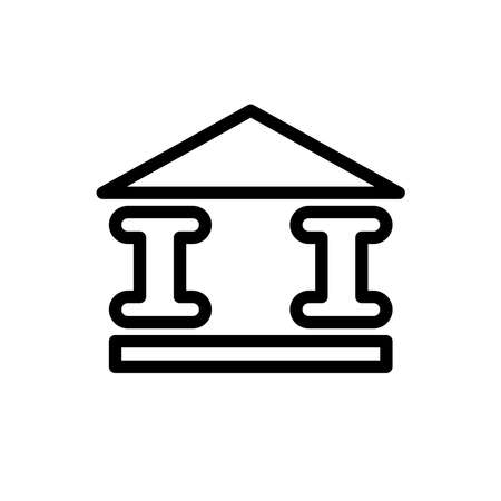 Illustration Vector graphic of bank building icon. Fit for investment, payment, financial, commerce etc.のイラスト素材