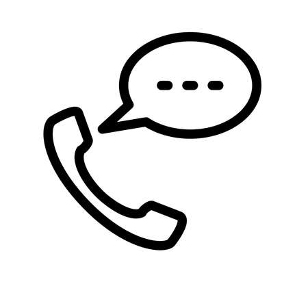 Illustration Vector graphic of telephone icon. Fit for communication, contact,call center etcのイラスト素材