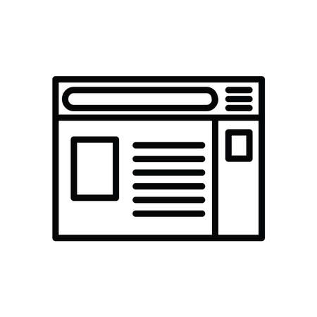 Illustration Vector graphic of browser icon. Fit for internet, app, software, application etc.のイラスト素材