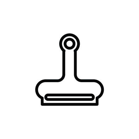 Illustration Vector graphic of paperclip icon.Fit for document, office, attach, note, stationery, message, attachment, file etc.のイラスト素材