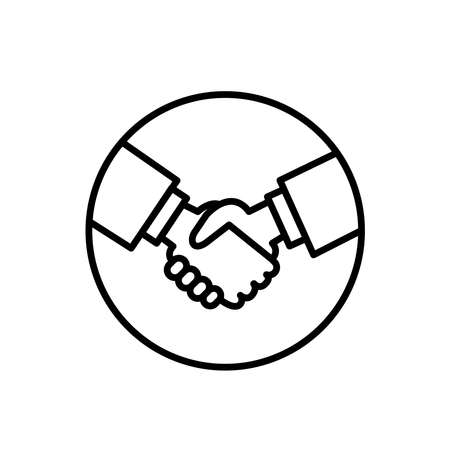 Illustration Vector graphic of hand shake icon. Fit for partnership, deal, friendship etc.のイラスト素材