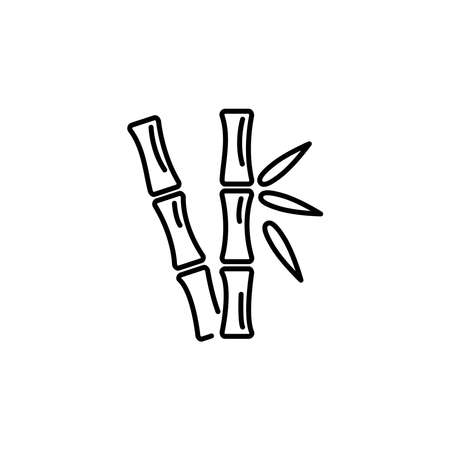 Illustration Vector graphic of bamboo icon. Fit for asian, japanese, decoration, nature etc.のイラスト素材
