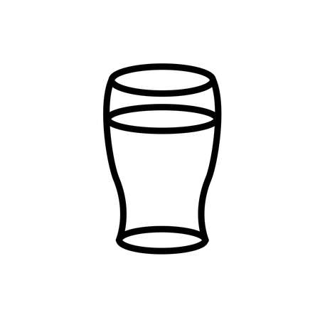 Illustration Vector graphic of glass water icon. Fit for clean, container, freshness etc.のイラスト素材