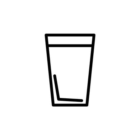 Illustration Vector graphic of glass water icon. Fit for clean, container, freshness etc.のイラスト素材
