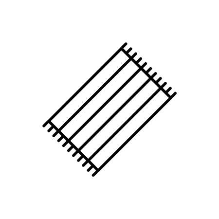 Illustration Vector graphic of blanket icon. Fit for cover, bed, bedroom, comfortable etc.のイラスト素材