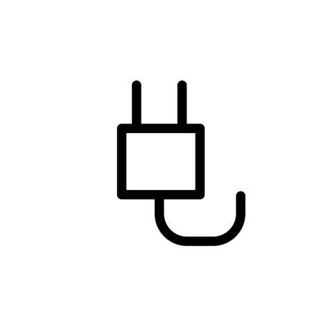 Illustration Vector graphic of power plug icon. Fit for electric, socket, cable etc.のイラスト素材