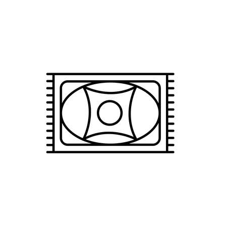 Illustration Vector graphic of carpet icon. Fit for floor, mattress, fabric etc.のイラスト素材