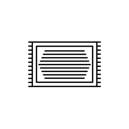 Illustration Vector graphic of carpet icon. Fit for floor, mattress, fabric etc.のイラスト素材