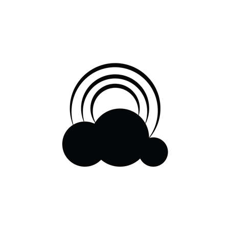 Illustration Vector graphic of rainbow icon. Fit for weather, nature, season etc.のイラスト素材