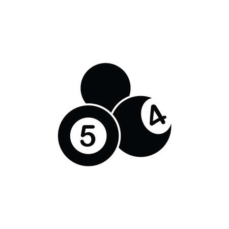 Illustration Vector graphic of billiard ball icon. Fit for sport, game, competition, play, leisure etc.のイラスト素材