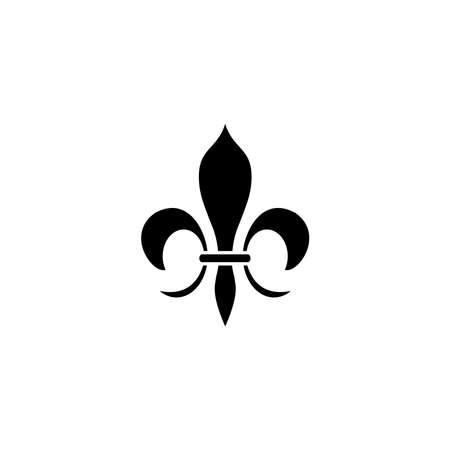 Illustration Vector graphic of Fleur de lis icon. Fit for heraldic, decoration, antique, ornamental etc.のイラスト素材