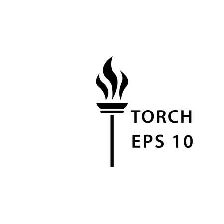 Illustration Vector graphic of torch icon. Fit for flaming, liberty, victory etc.のイラスト素材