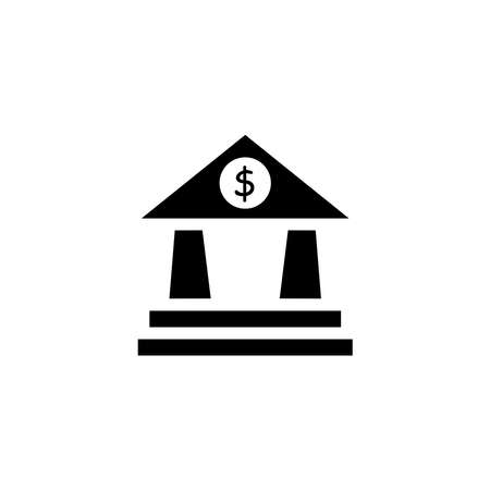 Illustration Vector graphic of bank building icon. Fit for investment, payment, financial, commerce etc.のイラスト素材