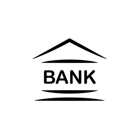 Illustration Vector graphic of bank building icon. Fit for investment, payment, financial, commerce etc.のイラスト素材
