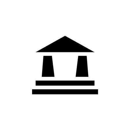 Illustration Vector graphic of bank building icon. Fit for investment, payment, financial, commerce etc.のイラスト素材