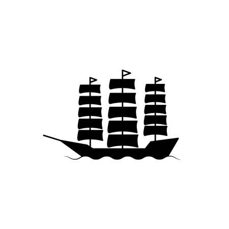 Illustration Vector graphic of wind ship icon templateのイラスト素材