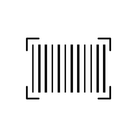 Illustration Vector graphic of barcode icon templateのイラスト素材